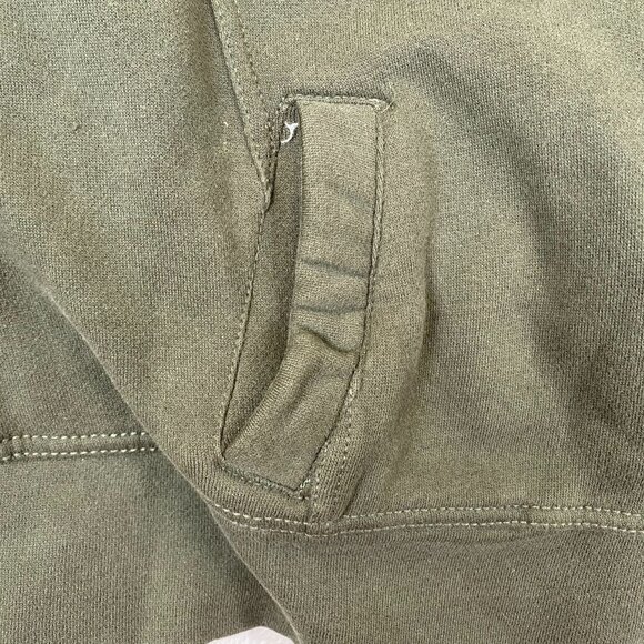 Aéropostale Women's Faux Fur Collar Full Zip Jacket XL Army Green Olive Green - Picture 9 of 11